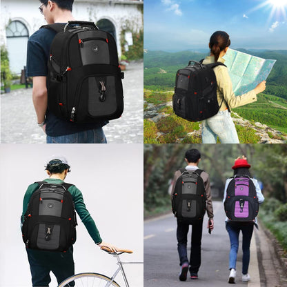 SHRRADOO 50L USB Travel Laptop Backpack - Airline Approved