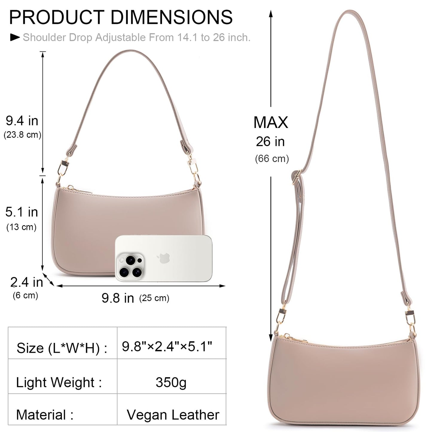 Retro Vegan Leather Shoulder Bag