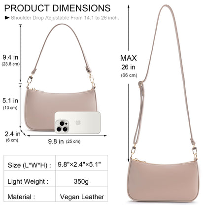 Retro Vegan Leather Shoulder Bag