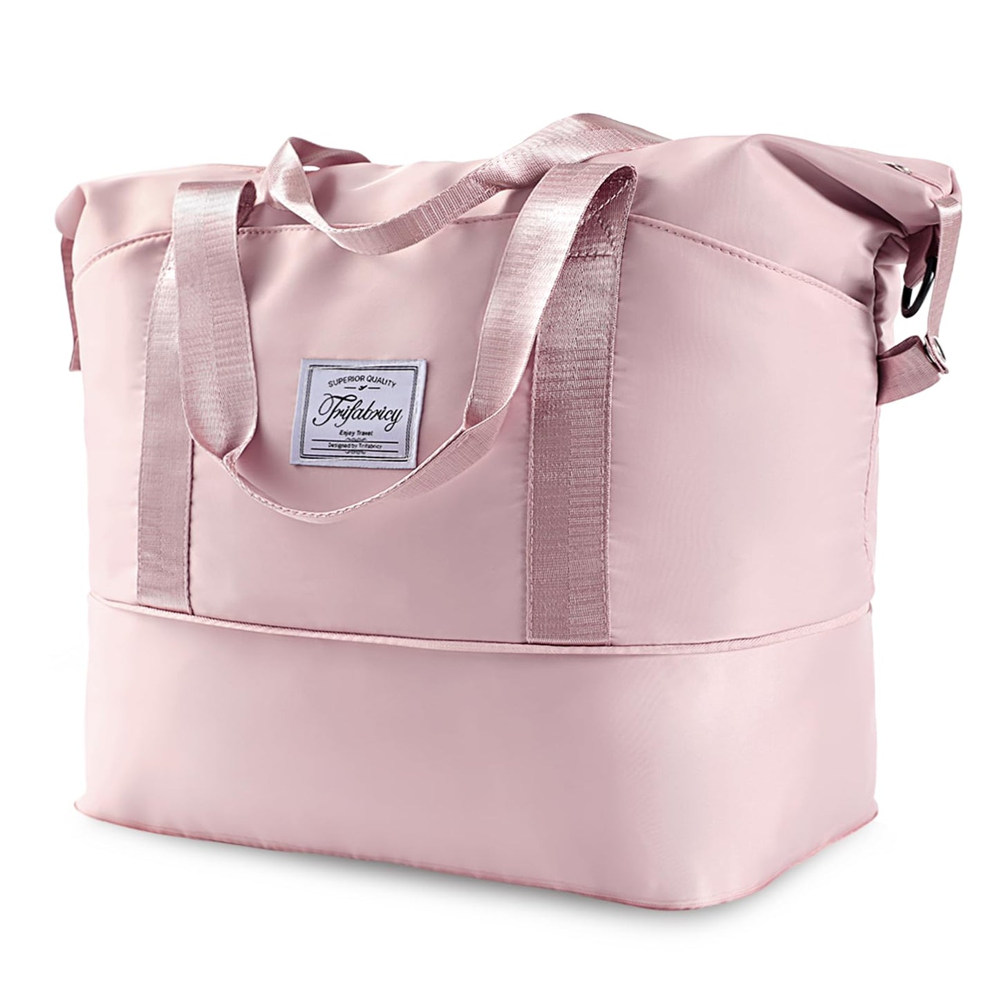 Pink Expandable Travel Duffel with Wet Pocket