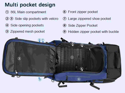 AquaRoll 29 Quilted Wheeled Duffle Backpack