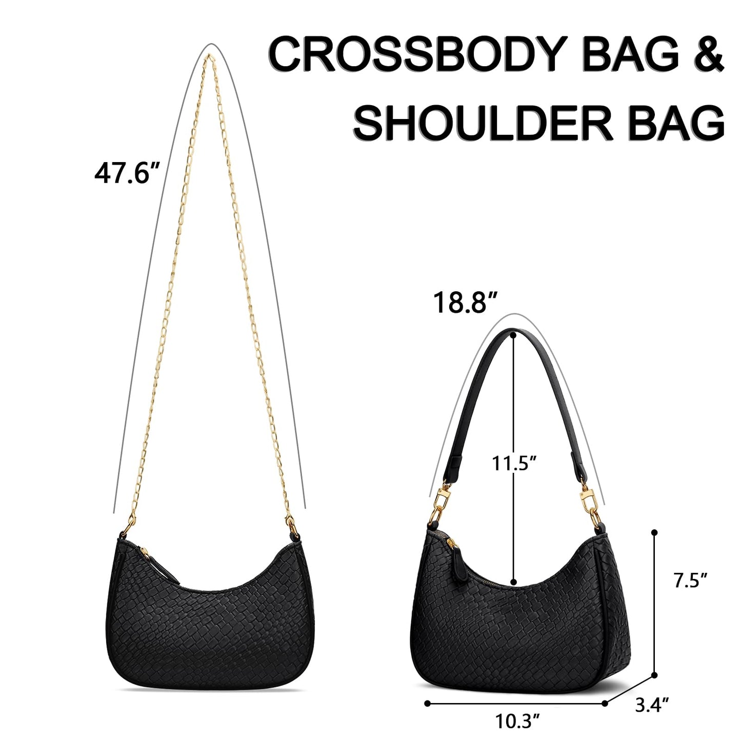 Retro Chic Hobo Bag - Cute Underarm Purse