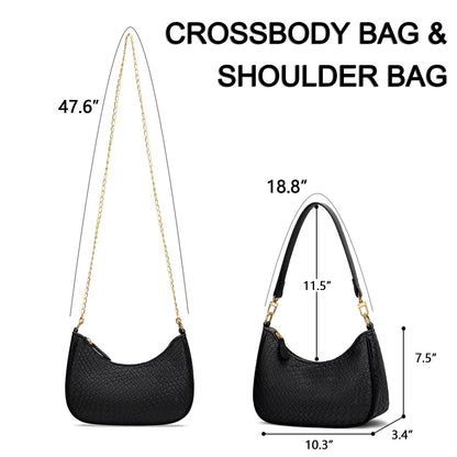 Retro Chic Hobo Bag - Cute Underarm Purse