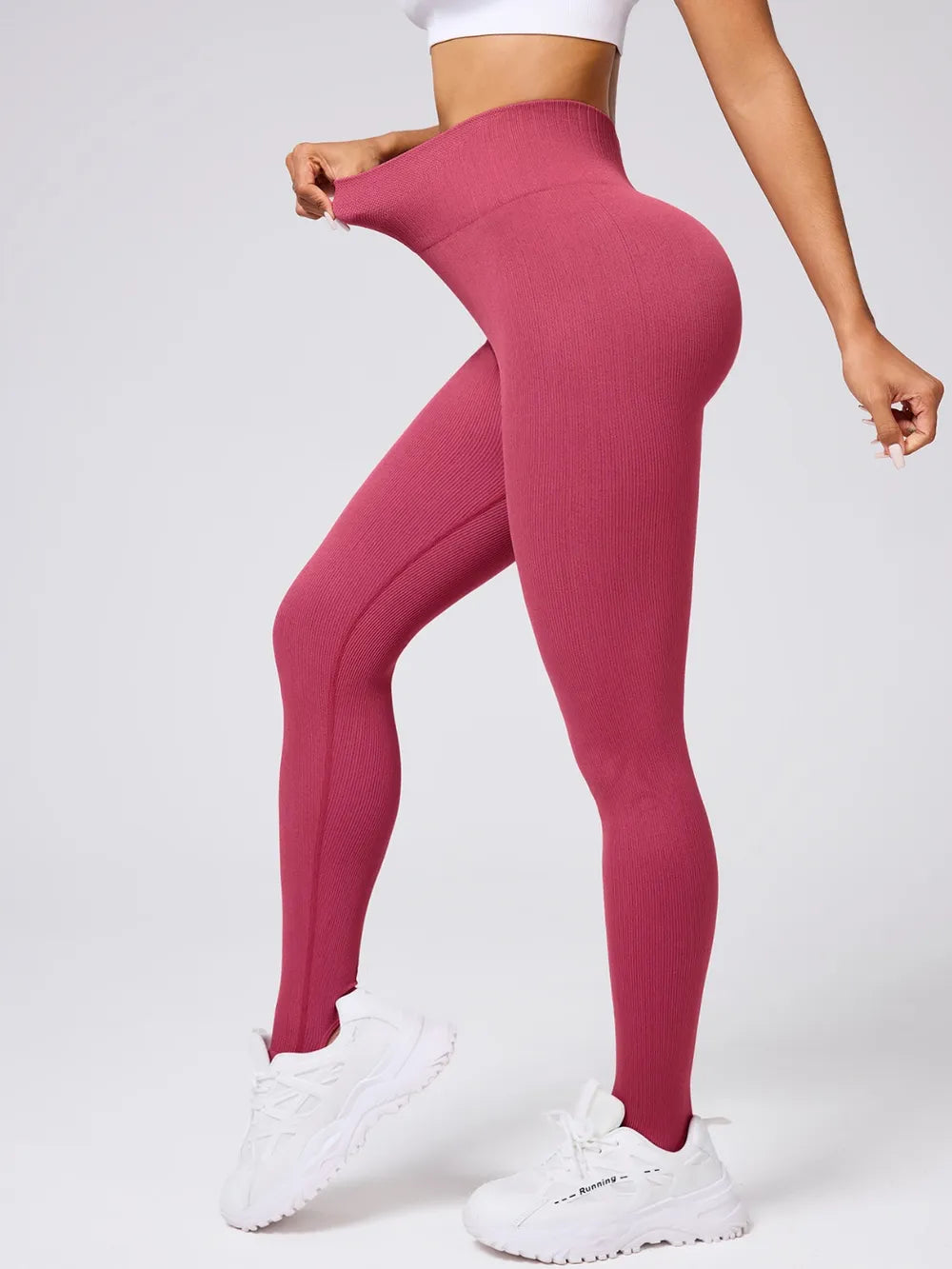 High Waist Stirrup Active Leggings - Premium Leggings from Trendsi - Just $34.14! Shop now at Handbags Specialist Headquarter