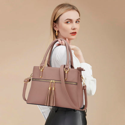 Luxe Leather Satchel & Crossbody Bags