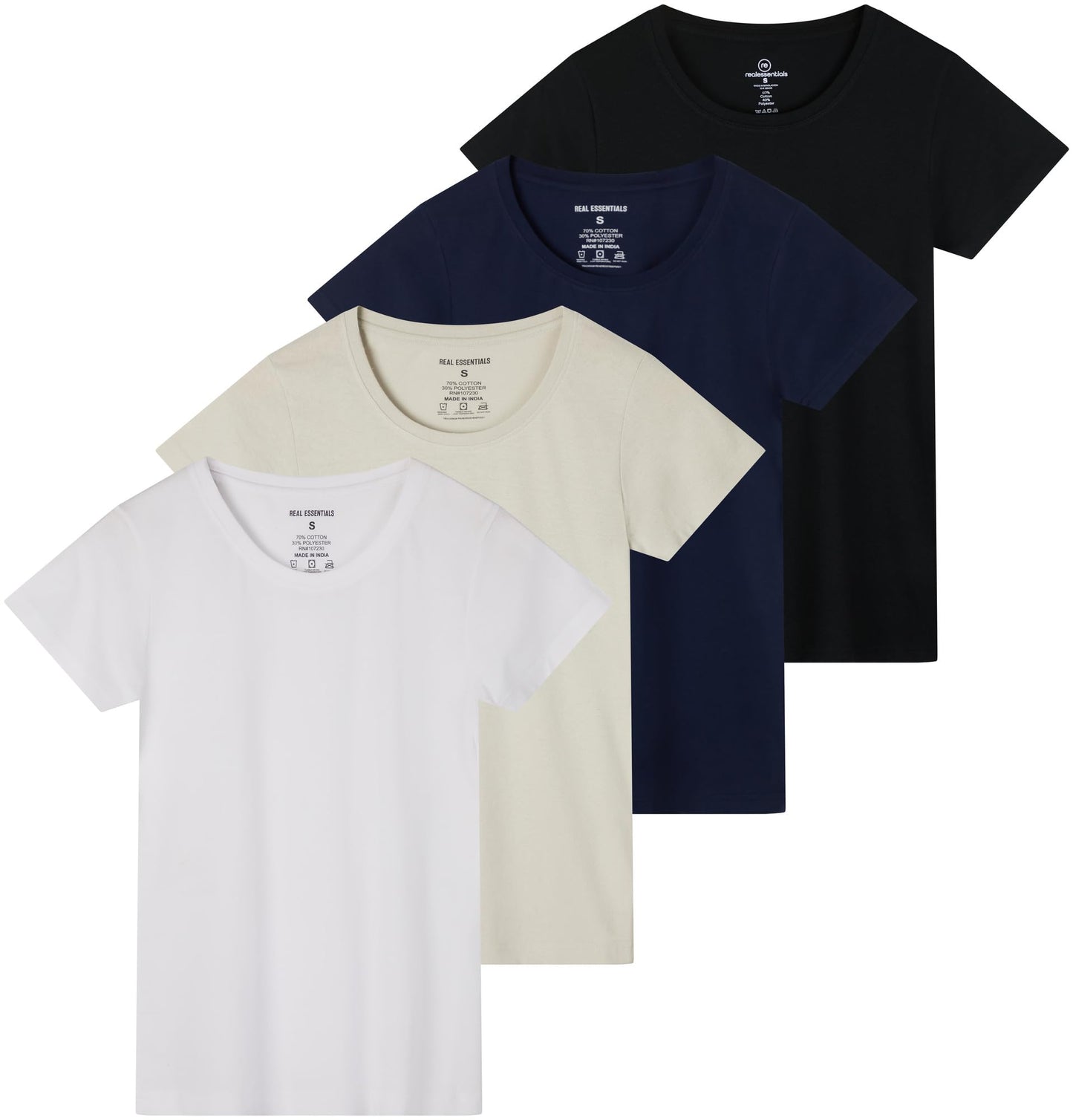 Essentials Women's Classic Crew Tee 4-Pack