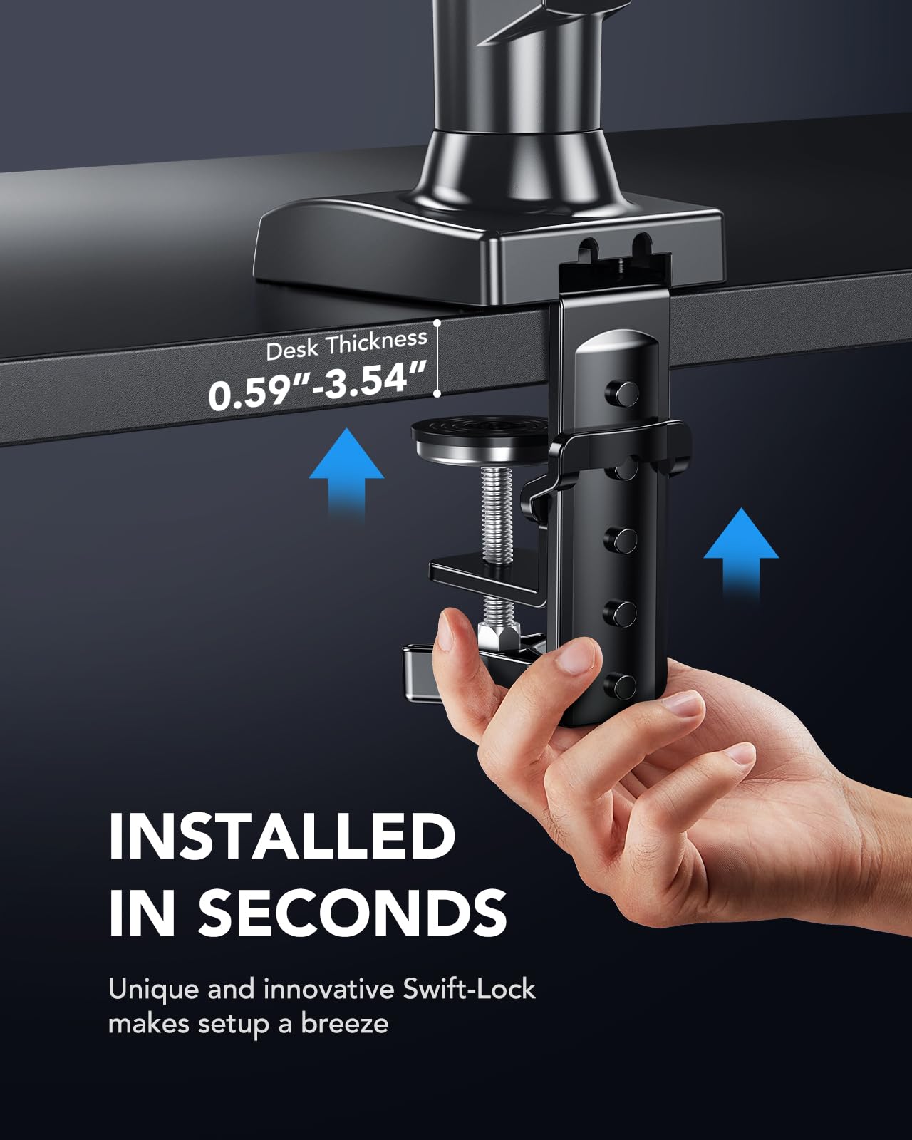 HUANUO Gas Monitor Arm - Adjustable VESA Stand