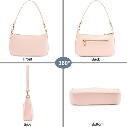 Retro Vegan Leather Shoulder Bag