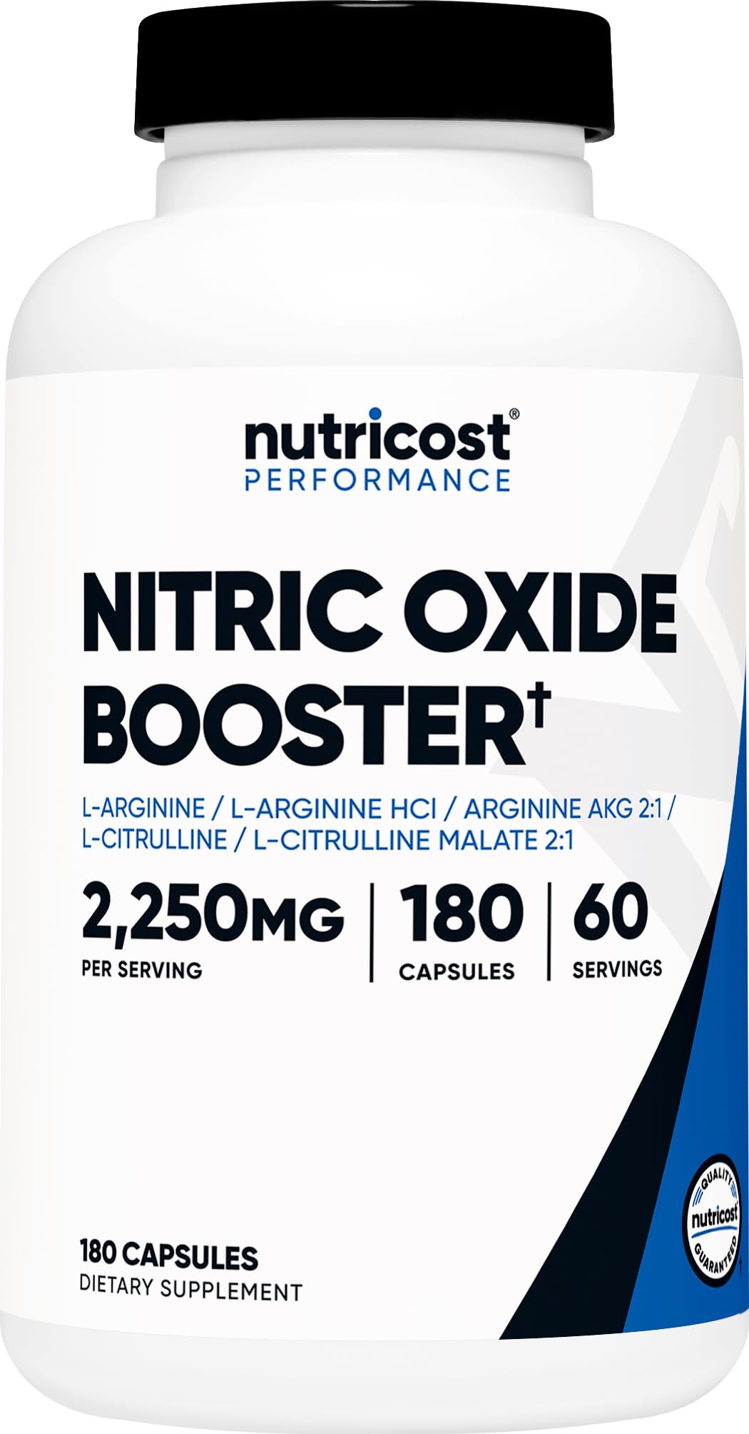 Nutricost Nitric Oxide Surge 2250mg - 180 Caps