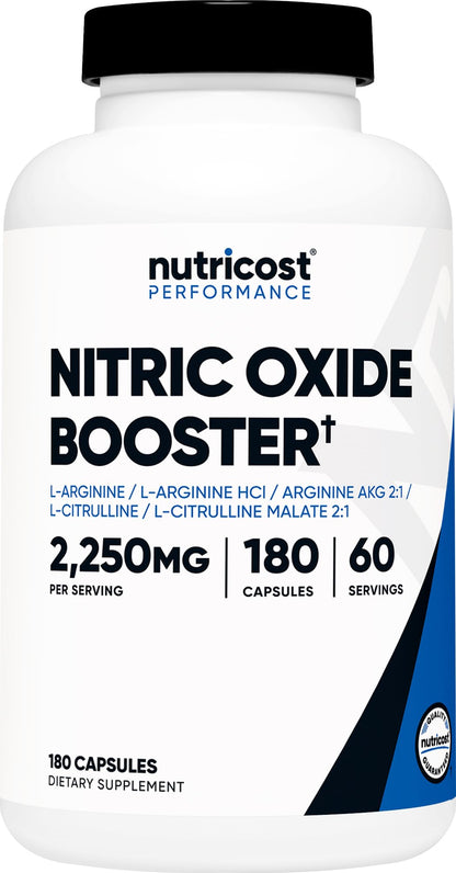 Nutricost Nitric Oxide Surge 2250mg - 180 Caps