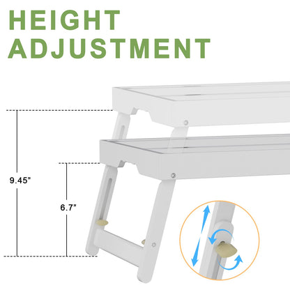 Artmeer Bamboo Foldable Bed & Laptop Tray - 2 Pack
