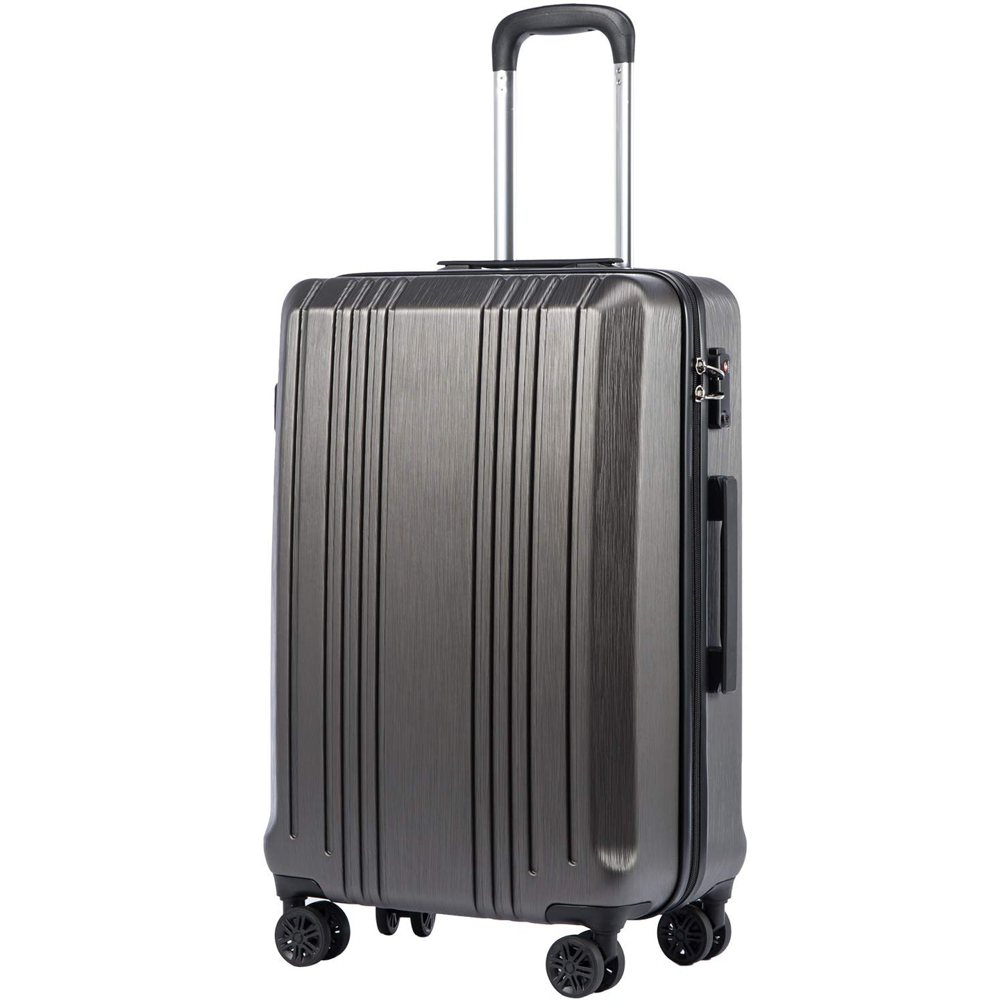 Coolife Expandable Spinner Luggage Set - 3 Piece