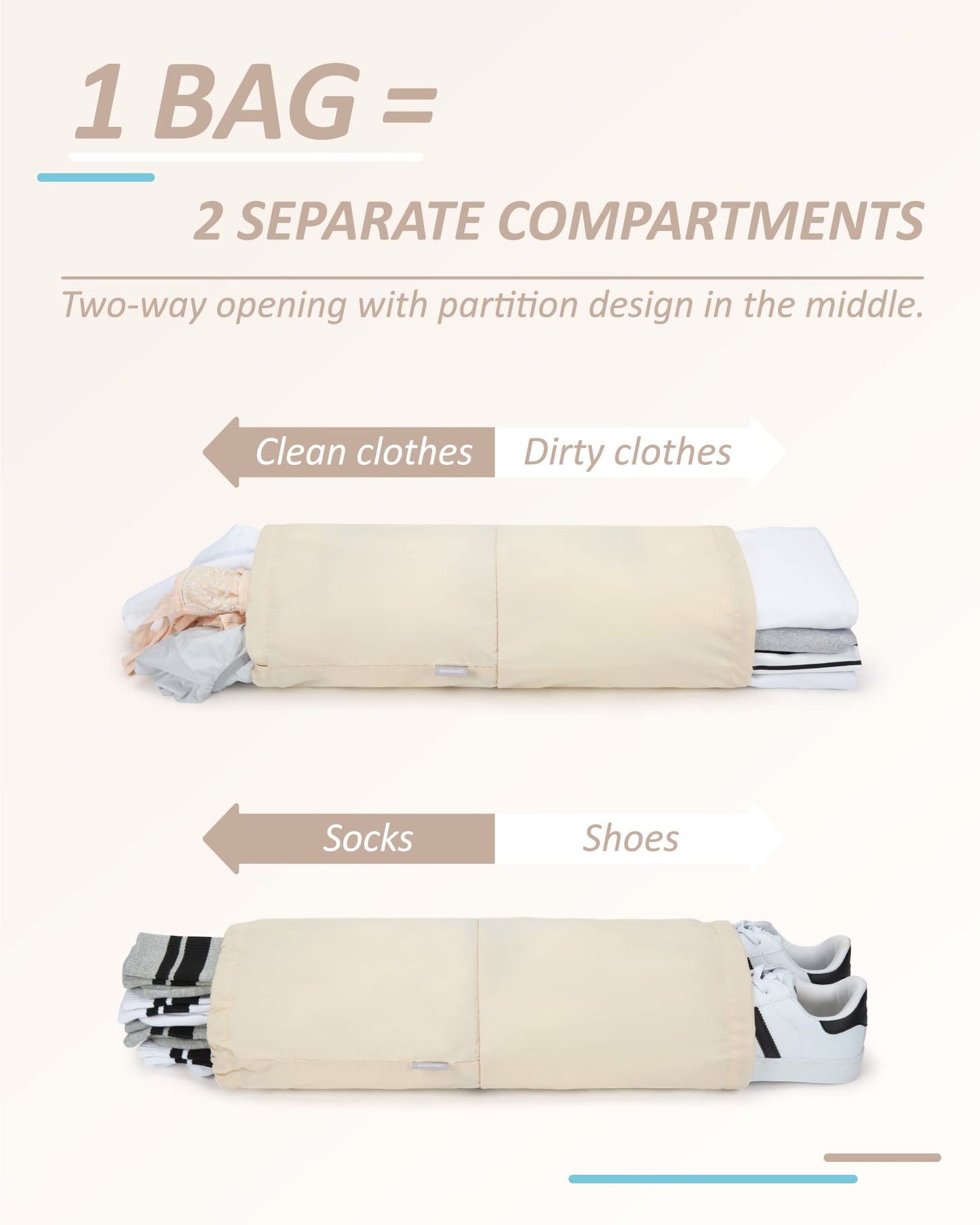 PackPro 6 Set Compression Cubes for Travel