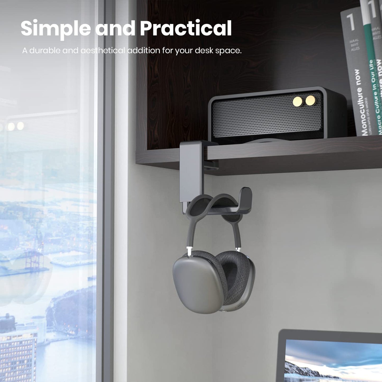 EURPMASK 360° Rotating Headphone Stand & Organizer