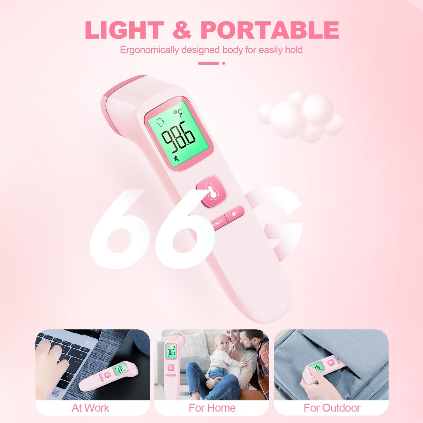 SmartScan No-Touch Thermometer: Family & Fever Care