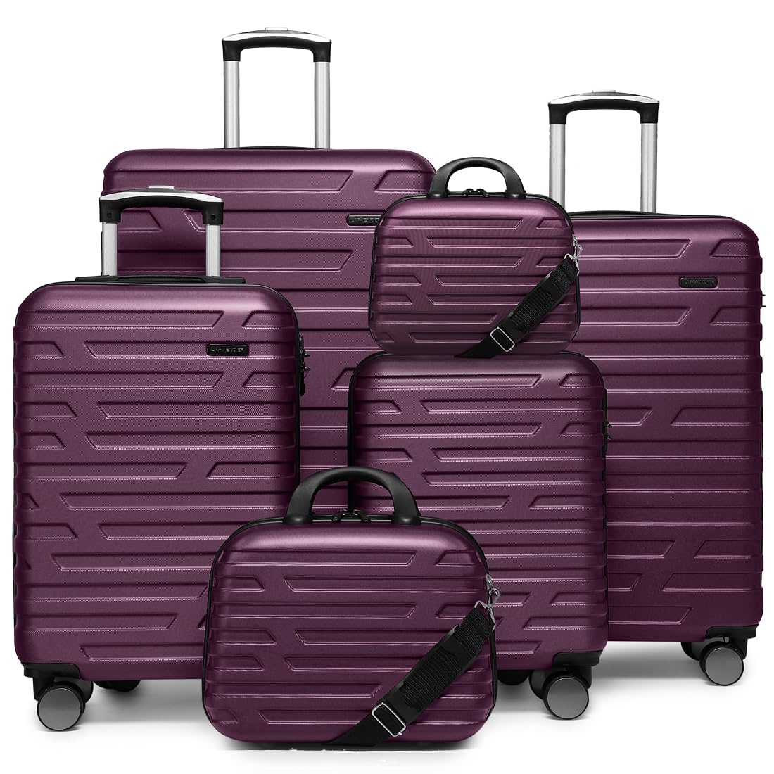 LAVENDER 6pc Hardside Spinner Luggage
