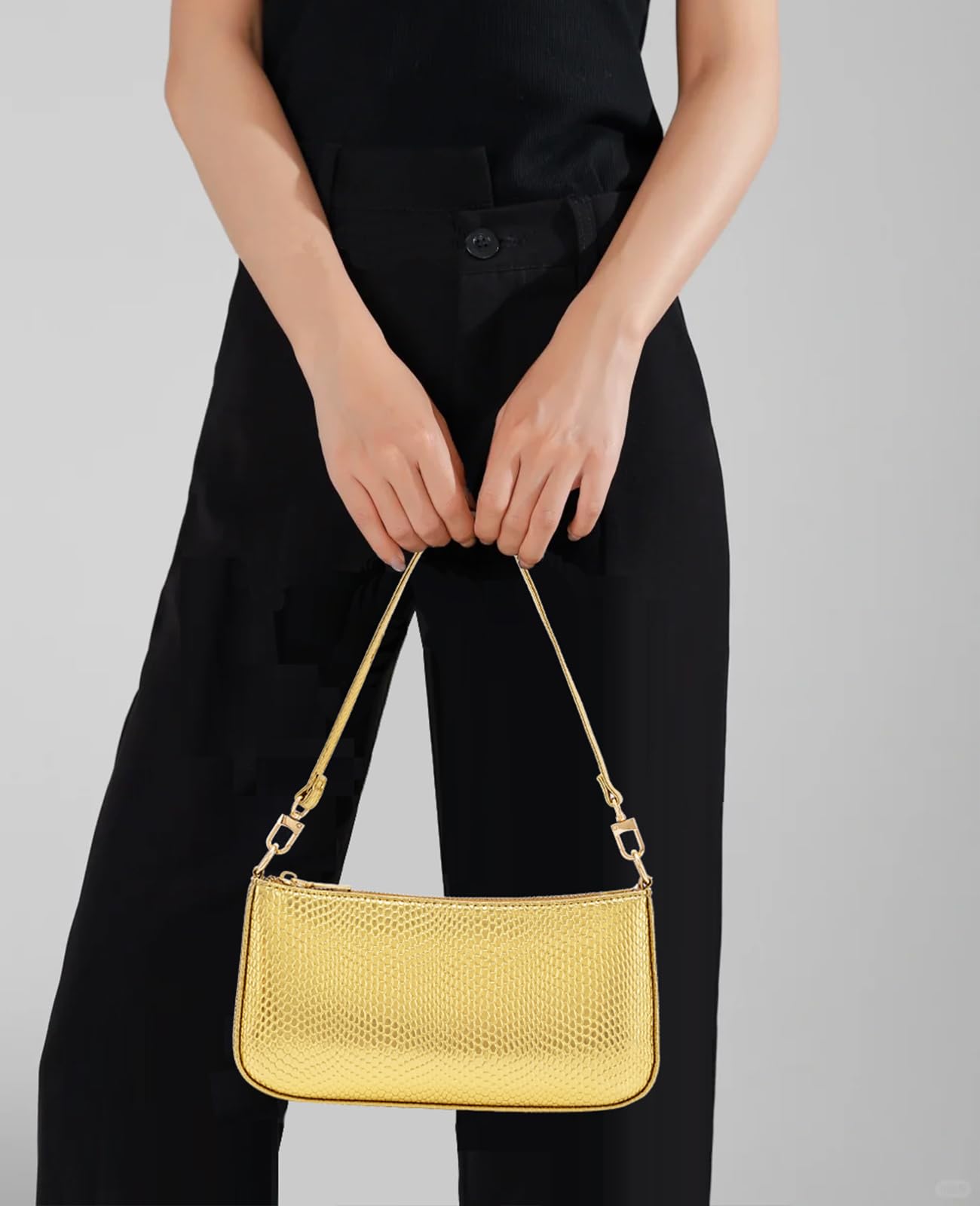 Retro Vegan Leather Shoulder Bag
