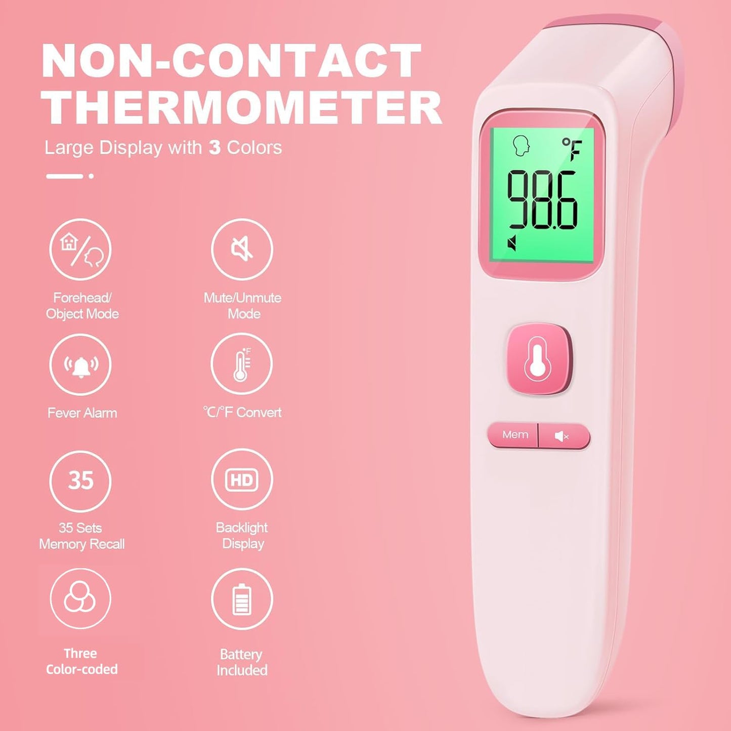 SmartScan No-Touch Thermometer: Family & Fever Care