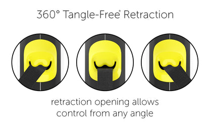 SpinFree 360° Dog Leash - Large, White, 16ft Nylon