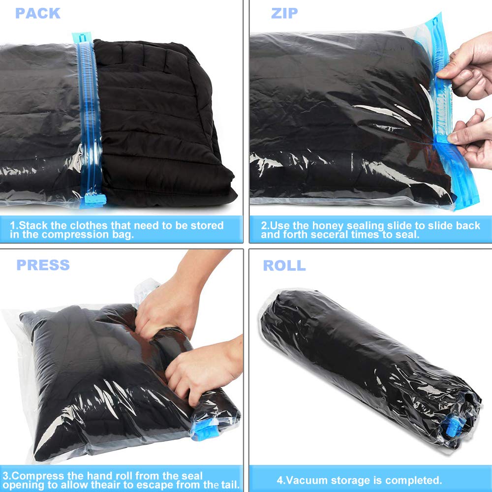 EasyPack 10-Count Compression Bags - Travel Must-Have