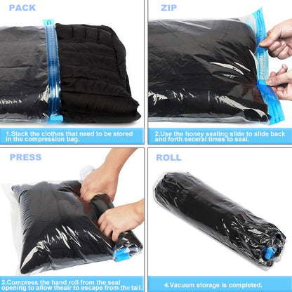 EasyPack 10-Count Compression Bags - Travel Must-Have