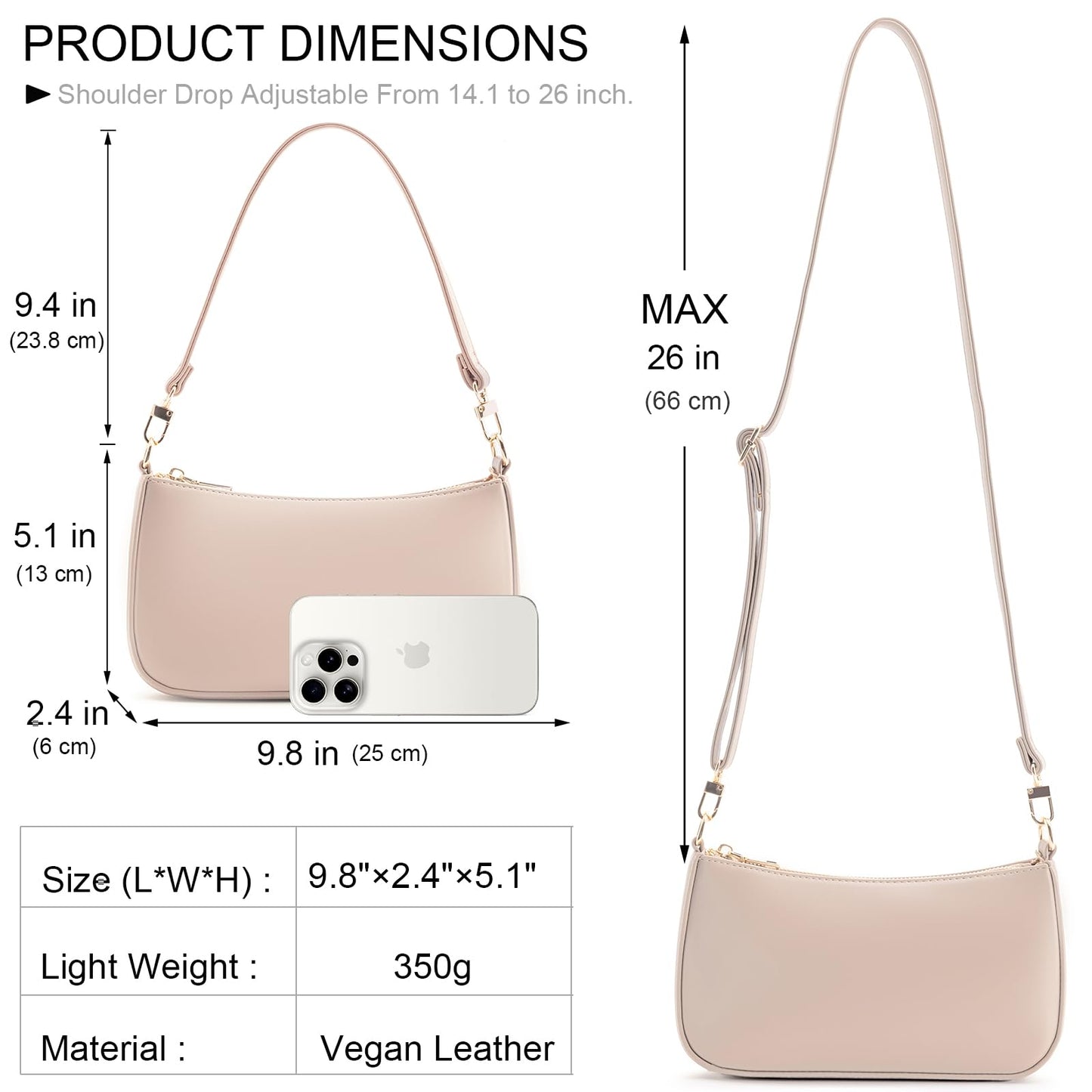 Retro Vegan Leather Shoulder Bag