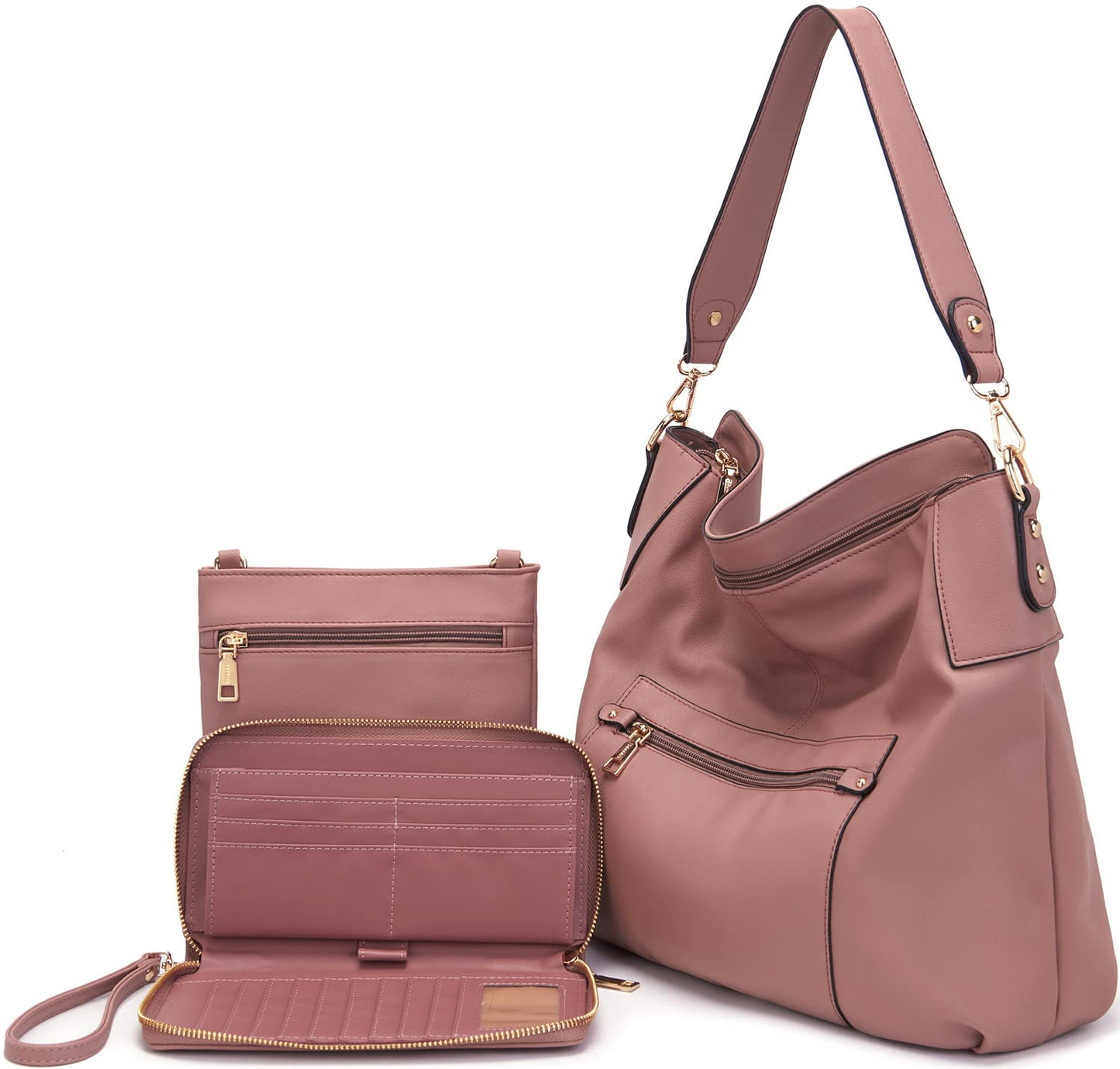 ChicCrossbody: Women's Tote & Wallet Set