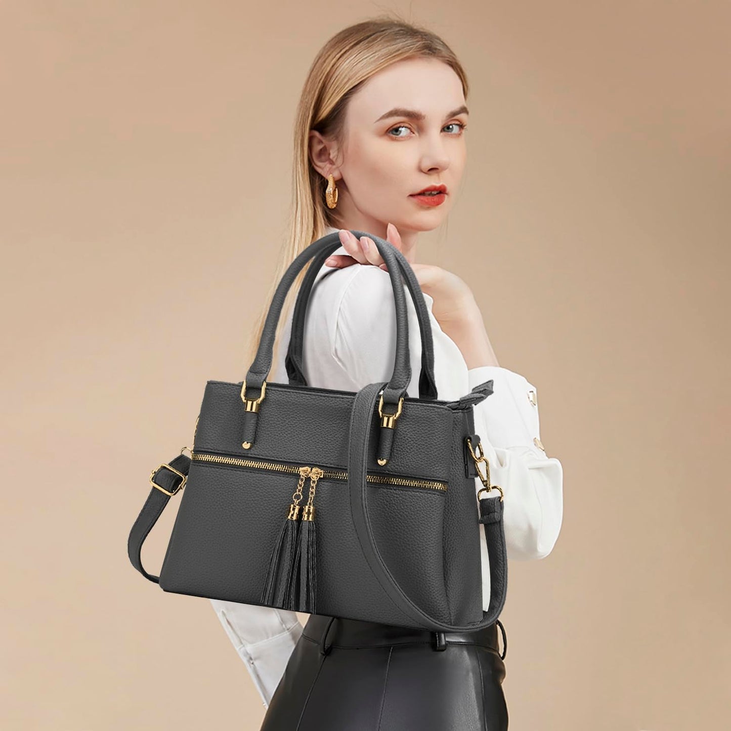 Luxe Leather Satchel & Crossbody Bags