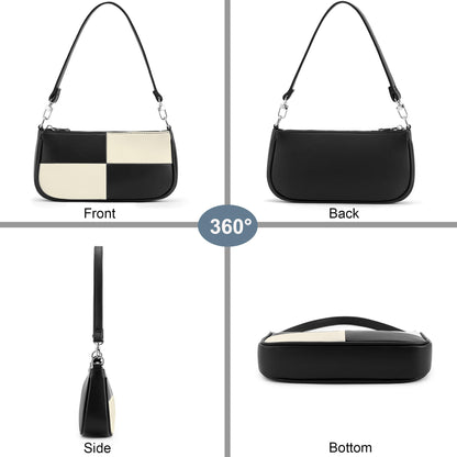 Retro Vegan Leather Shoulder Bag