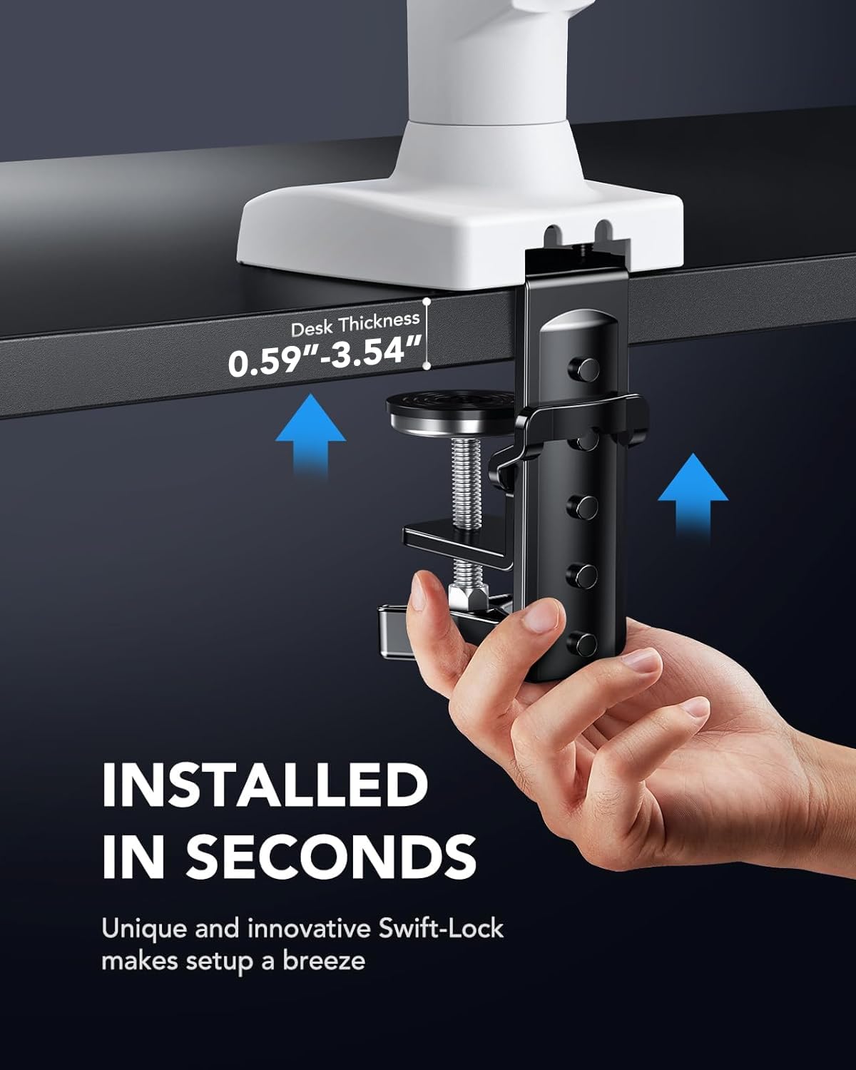 HUANUO Gas Monitor Arm - Adjustable VESA Stand