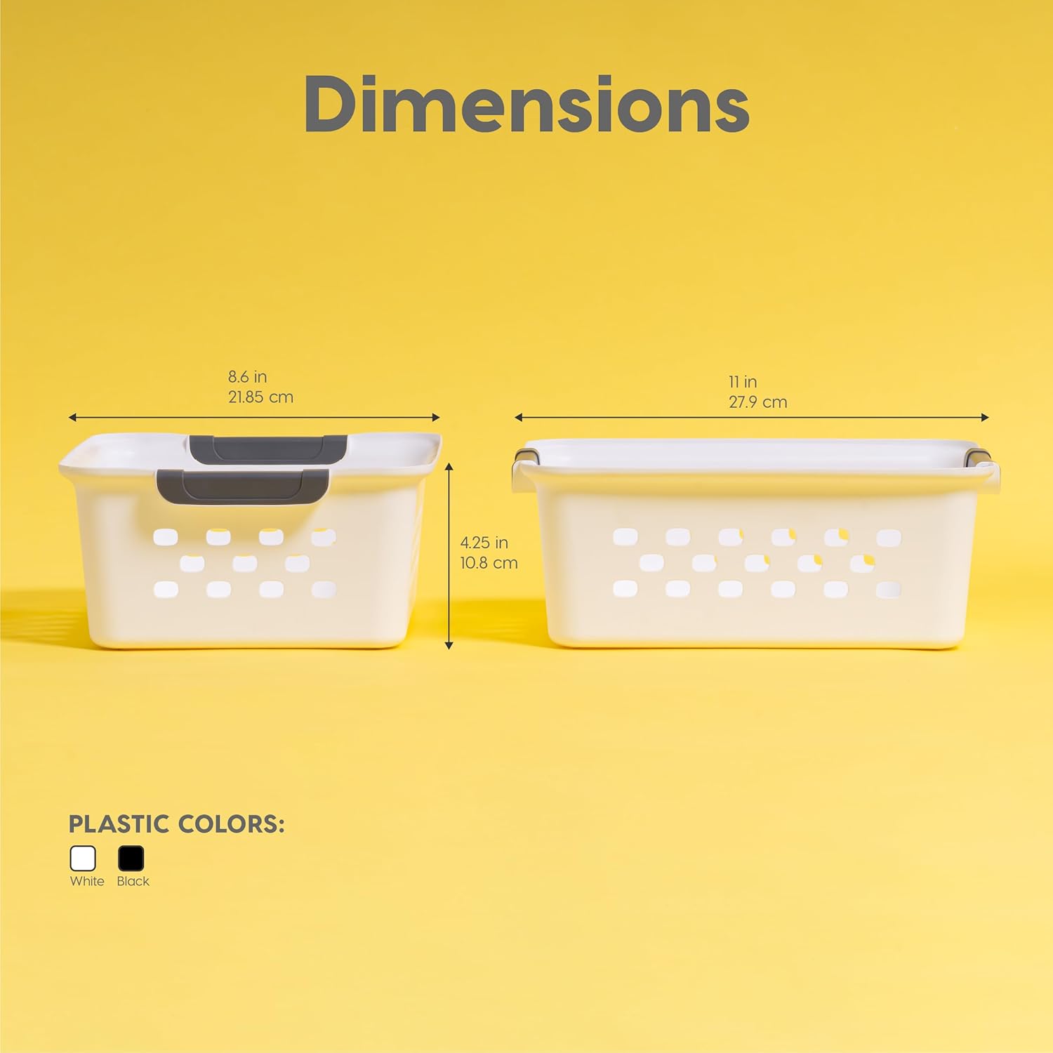 IRIS ShelfSaver 12-Pack Storage Baskets, White - Handbags Specialist Headquarter