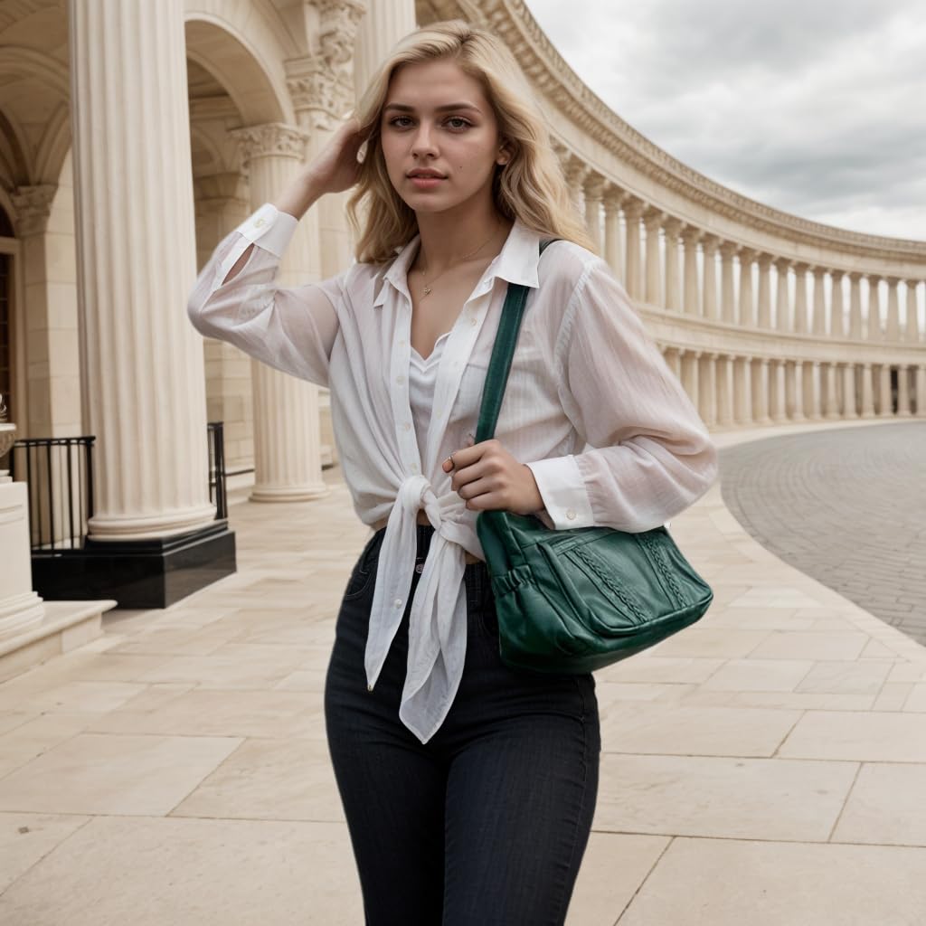 ELDA Chic Crossbody: Soft PU Leather Multi-Pocket Bag