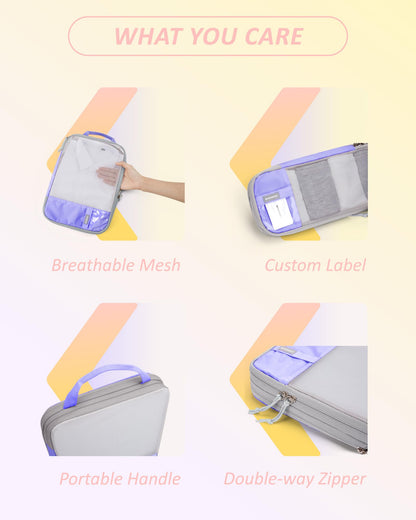 PackPro 6 Set Compression Cubes for Travel