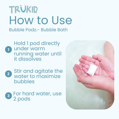 TruKid Bubble Podz: Gentle Lavender Bath Bombs