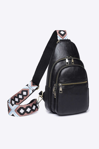 Adored It's Your Time PU Leather Sling Bag - Premium Crossbody Bag from Trendsi - Just $45.99! Shop now at Handbags Specialist Headquarter