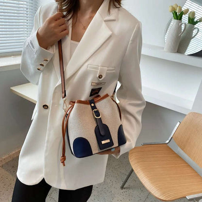 Straw Braided Adjustable Strap Crossbody Bag - Premium Crossbody Bag from Trendsi - Just $38.99! Shop now at Handbags Specialist Headquarter