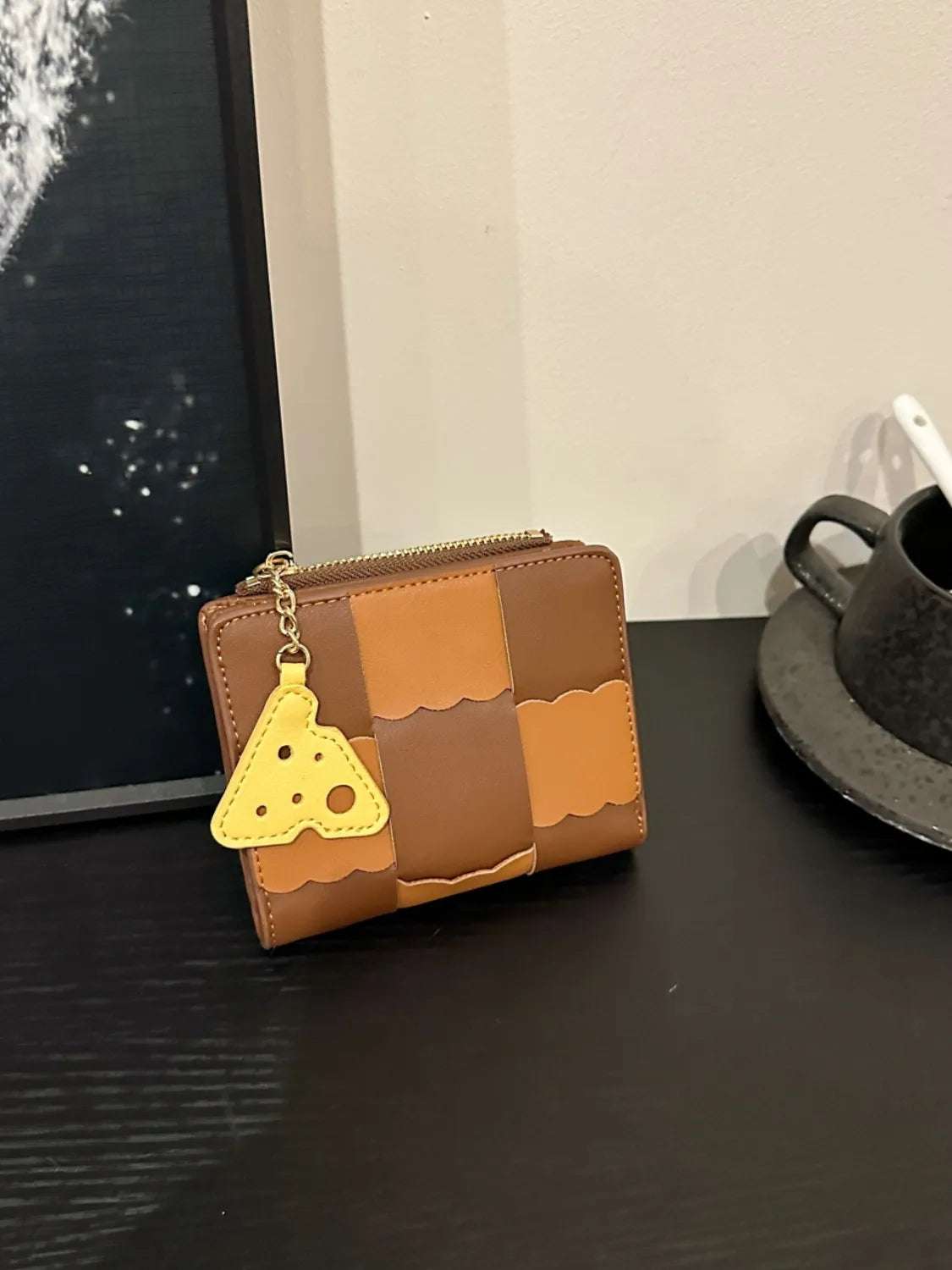 PU Leather Color Block Wallet - Premium Wallet from Trendsi - Just $27.99! Shop now at Handbags Specialist Headquarter