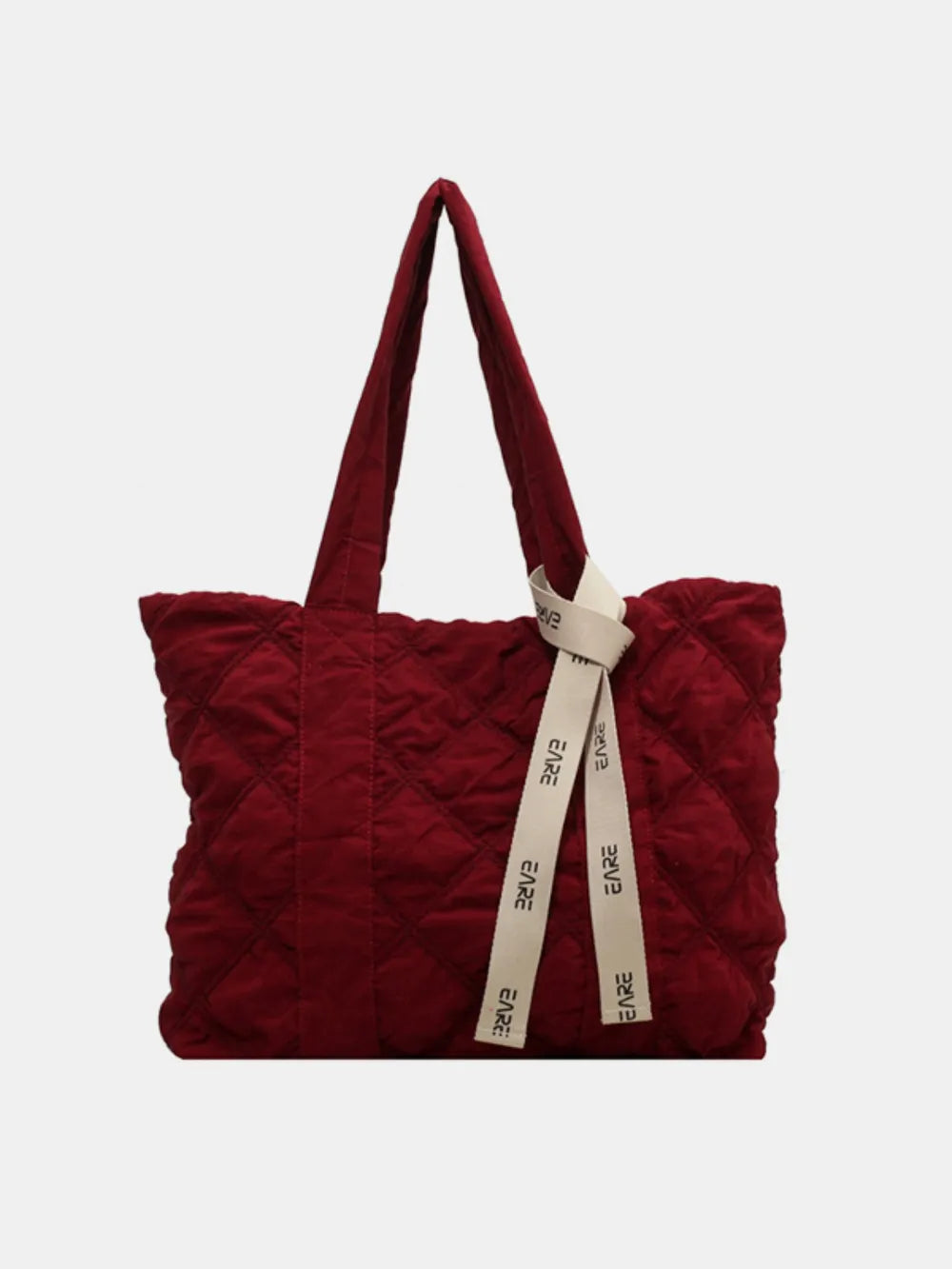 Quilted Nylon Large Tote Bag - Premium Tote Bag from Trendsi - Just $39.99! Shop now at Handbags Specialist Headquarter