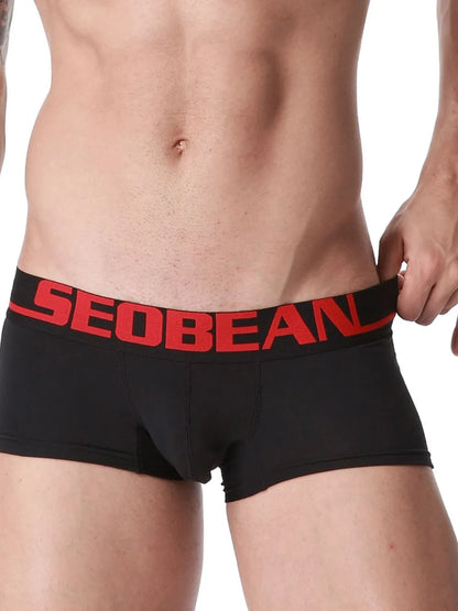 Men's Letter Contrast Panty - Premium Men's underwear from Trendsi - Just $16.60! Shop now at Handbags Specialist Headquarter