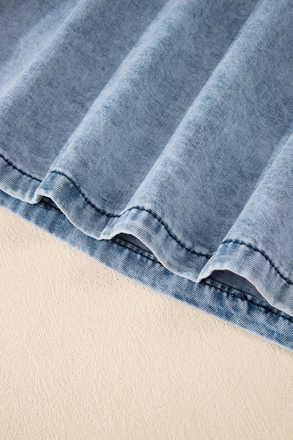 Mineral Wash Denim Frayed U Neck Sleeveless Top - Premium Women / Jeans & Denim from Trendsi - Just $30.96! Shop now at Handbags Specialist Headquarter