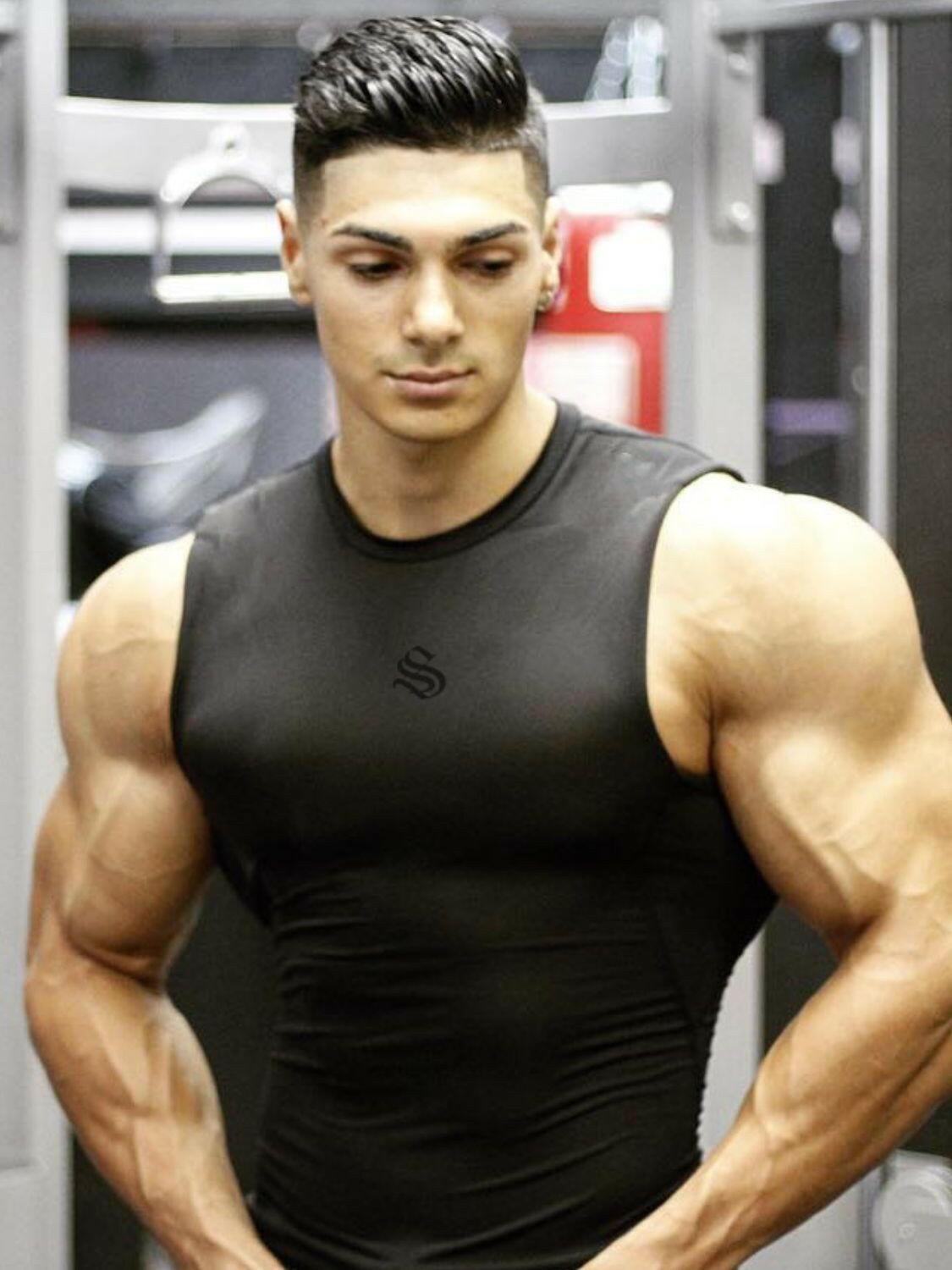 Men's Plus Size Round Neck Tank.