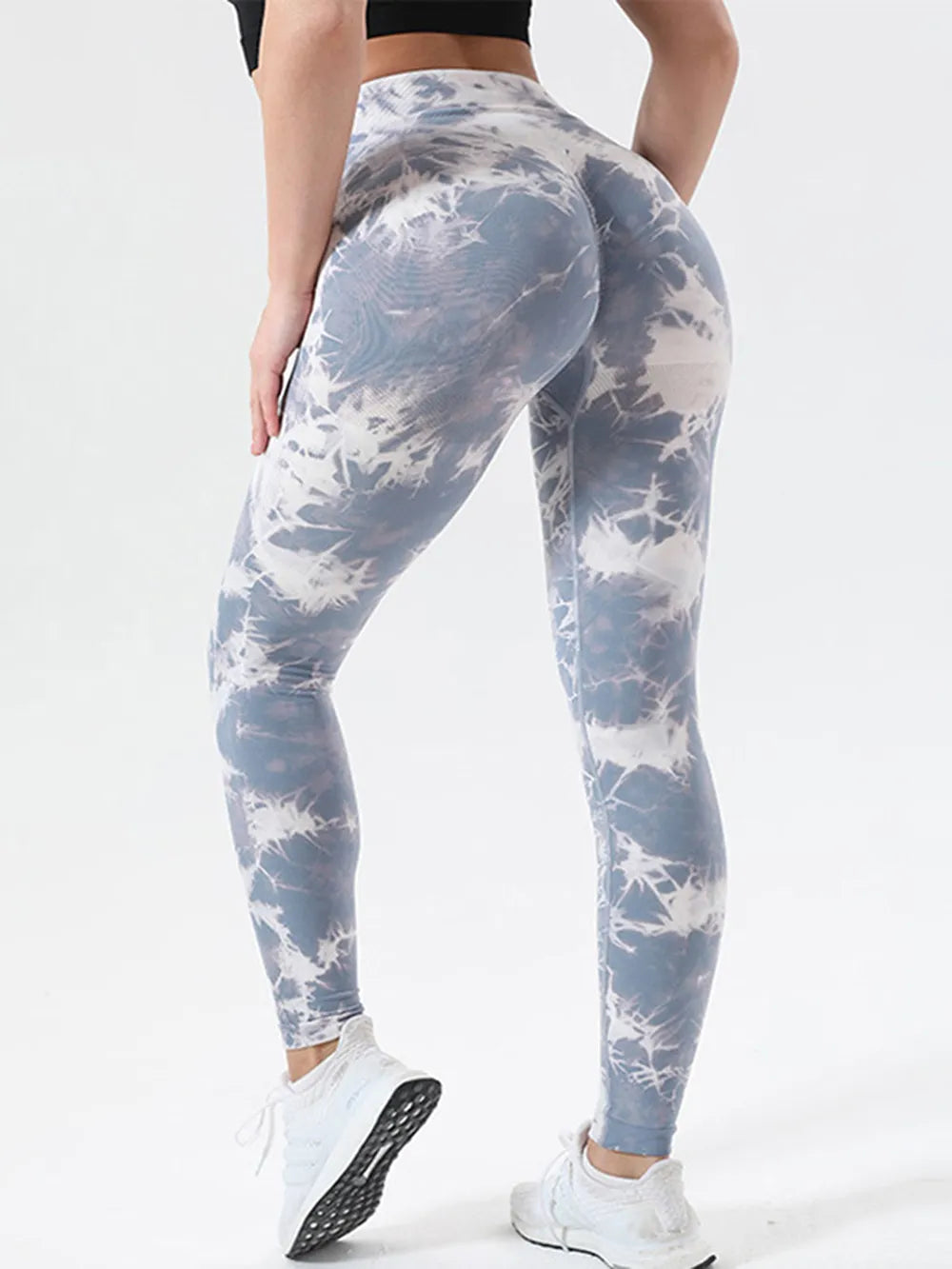 Tie-Dye High Waist Active Leggings - Premium Leggings from Trendsi - Just $41.40! Shop now at Handbags Specialist Headquarter