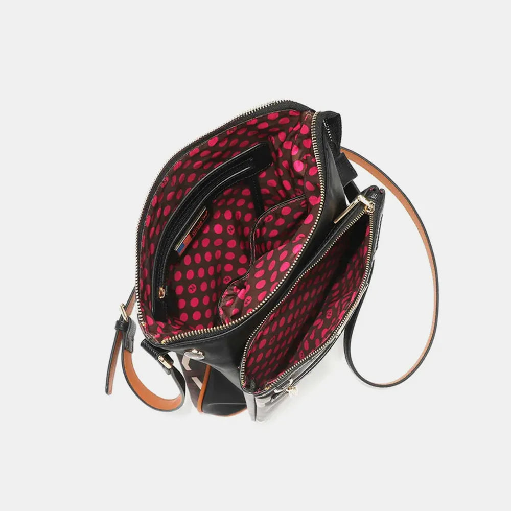 Nicole Lee USA Geometric Pattern Crossbody Bag - Premium Wallet from Trendsi - Just $53.99! Shop now at Handbags Specialist Headquarter