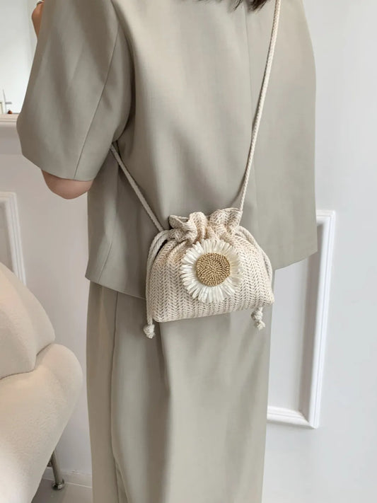 Sunflower Drawstring Bucket Bag.