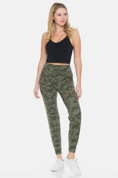 Leggings Depot Camouflage High Waist Leggings - Premium Leggings from Trendsi - Just $45.03! Shop now at Handbags Specialist Headquarter