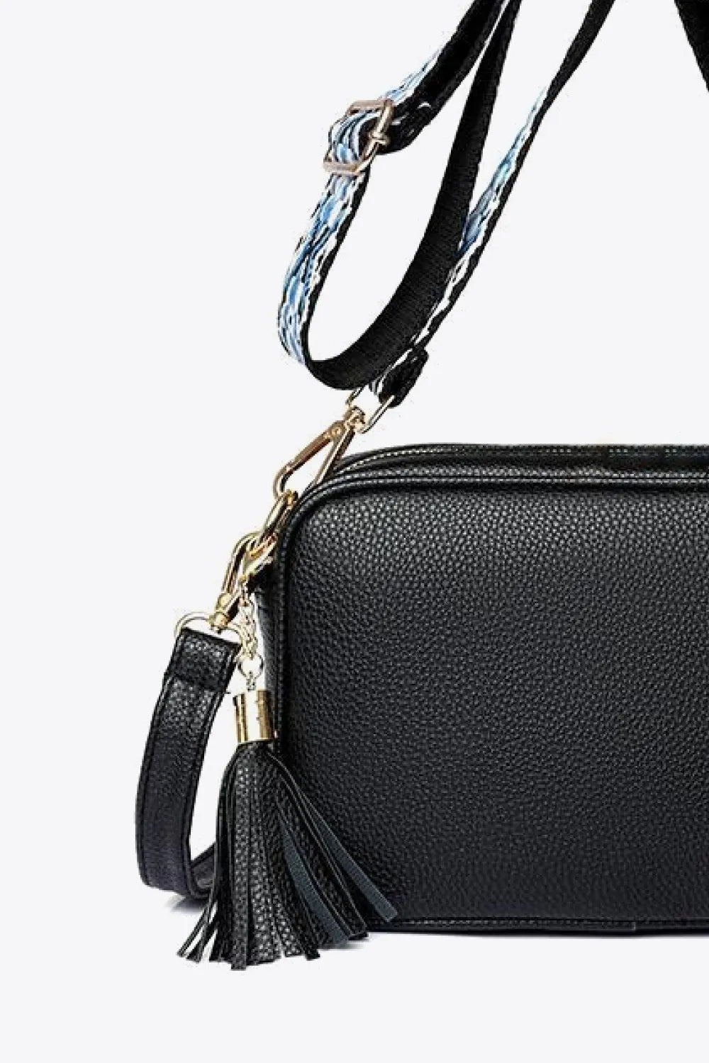 PU Leather Tassel Crossbody Bag - Premium handbags from Trendsi - Just $39.99! Shop now at Handbags Specialist Headquarter