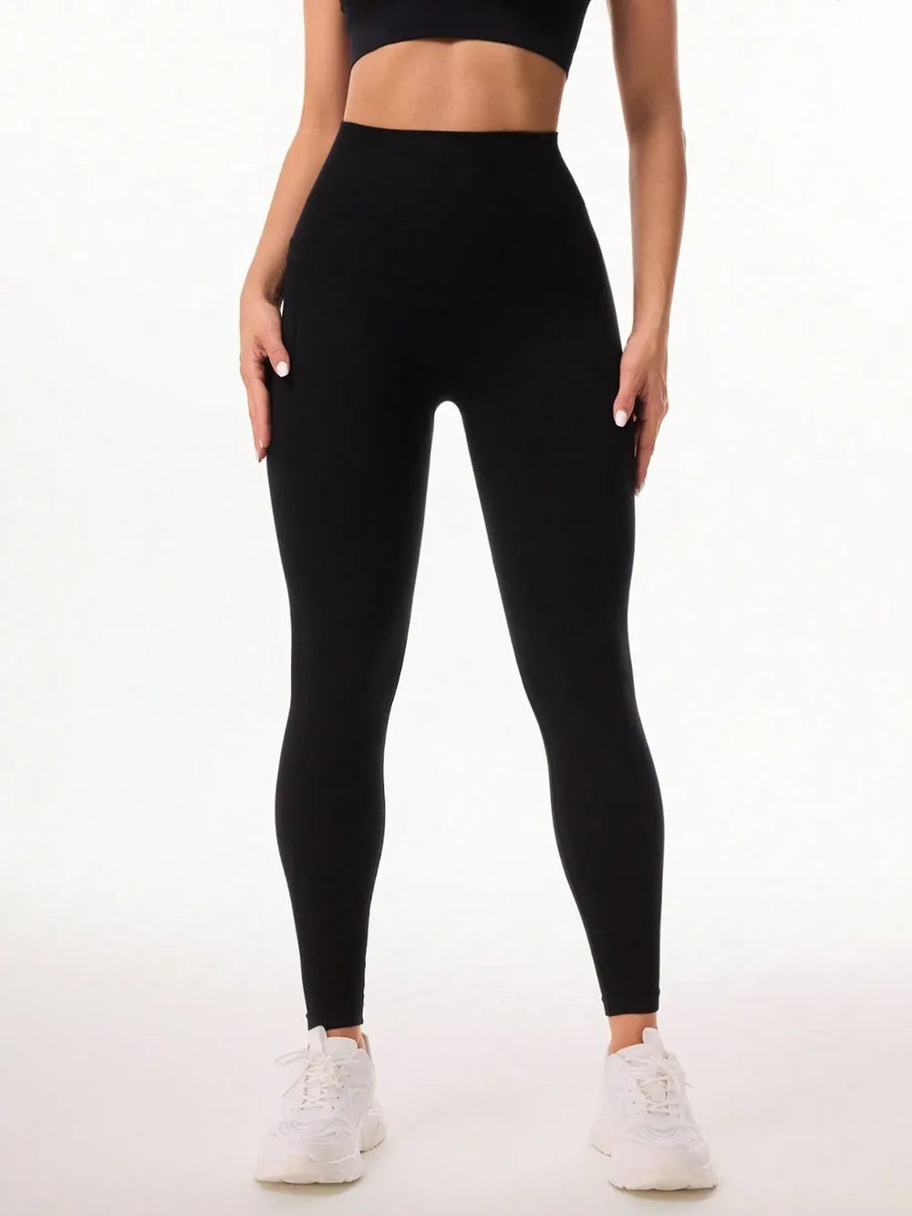 Pocketed High Waist Active Leggings - Premium Leggings from Trendsi - Just $40.35! Shop now at Handbags Specialist Headquarter