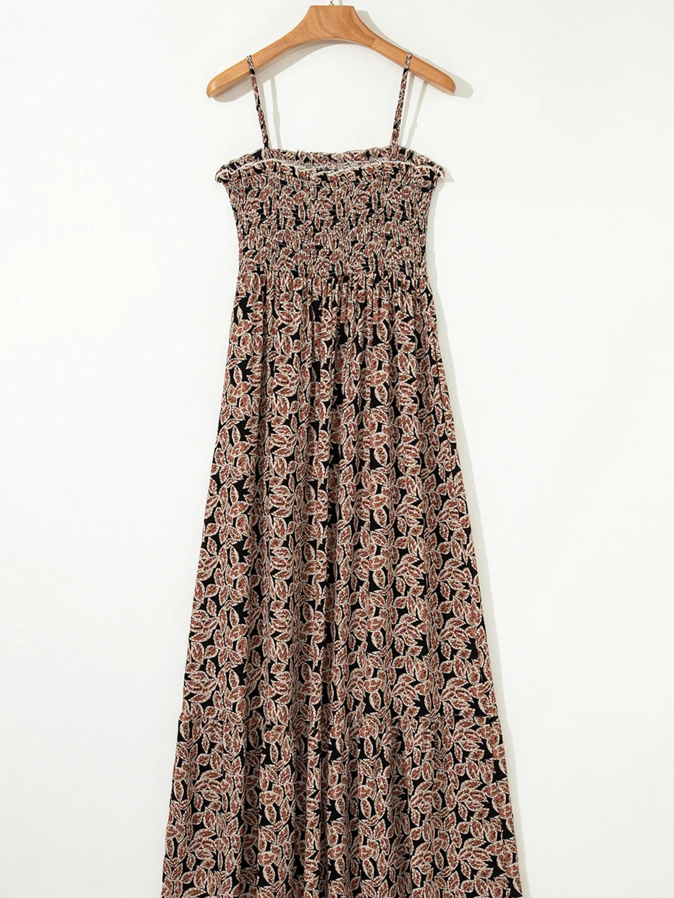 Printed Smocked Bodice Maxi Dress - Premium Maxi Dress from Trendsi - Just $57.99! Shop now at Handbags Specialist Headquarter