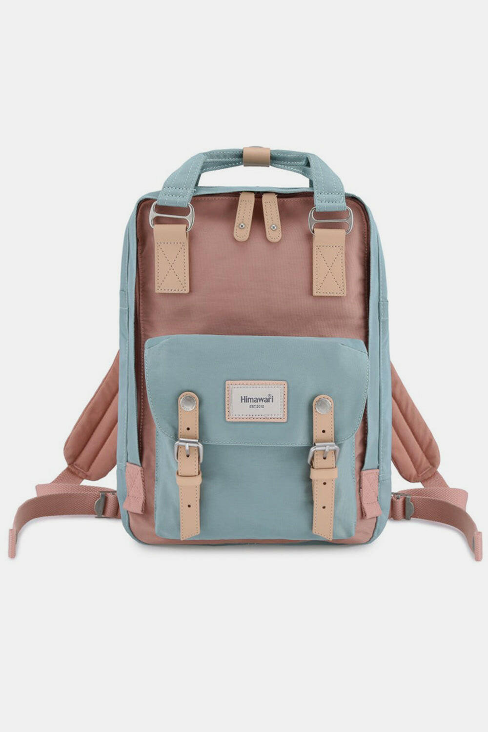 Himawari Contrast Waterproof Nylon Backpack Bag.