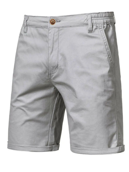 Men's Elastic Waist Shorts with Pockets.